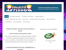 Tablet Screenshot of collectifartishow.com